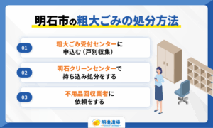 明石市の粗大ごみの処分方法