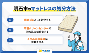 明石市のマットレスの処分方法