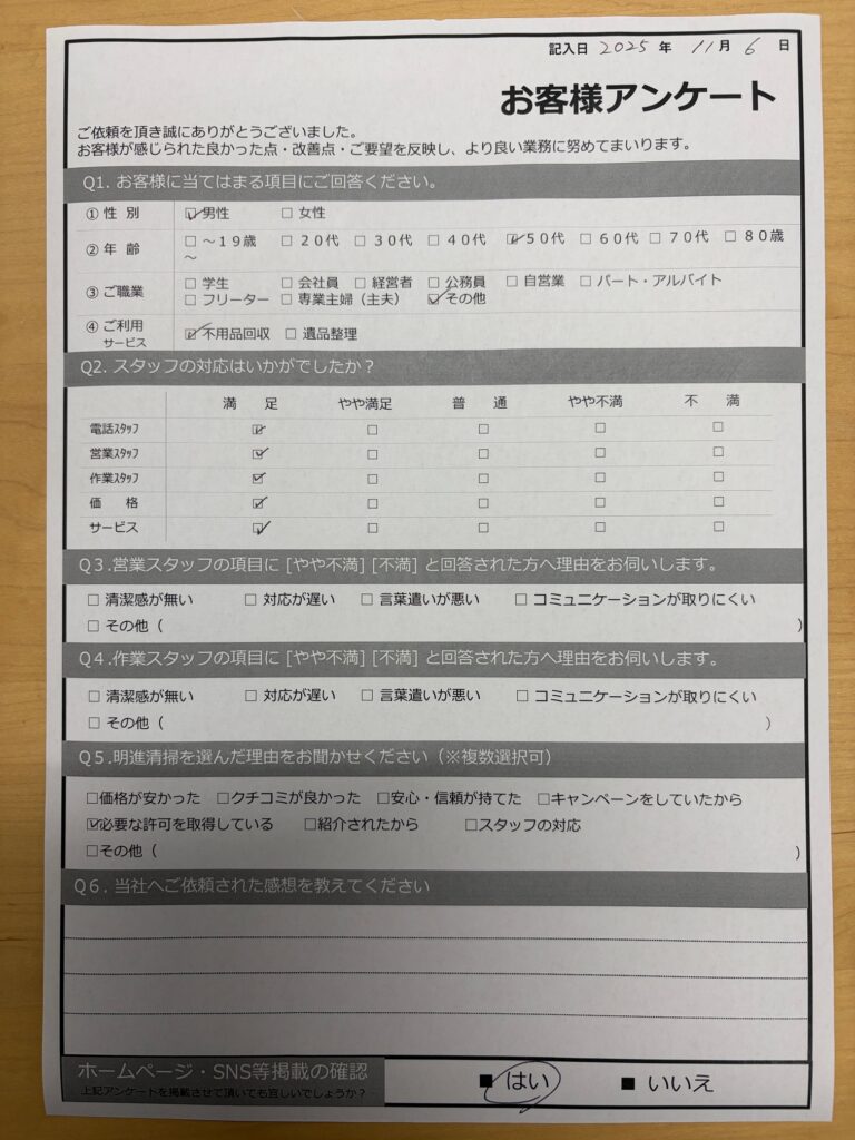 【明石市大久保町Ｕ様】不用品（タンス・食器棚など）回収処分