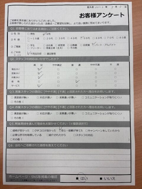 【明石市大久保町Ｓ様】不用品（テレビ・レンジ）回収処分